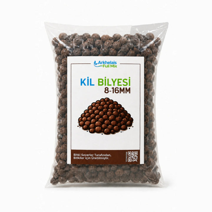 Kil Bilyesi 8-16 mm (1 Litre) — Orkide ve Saksı Drenaj Taşı (Hidroton)
