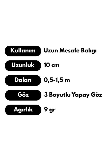 Rapala - Suni Balık Yemi - Minnow - 10 cm 9 gr - 10'lu Paket - Yapay Balık Yemi - Kutu Hediyeli