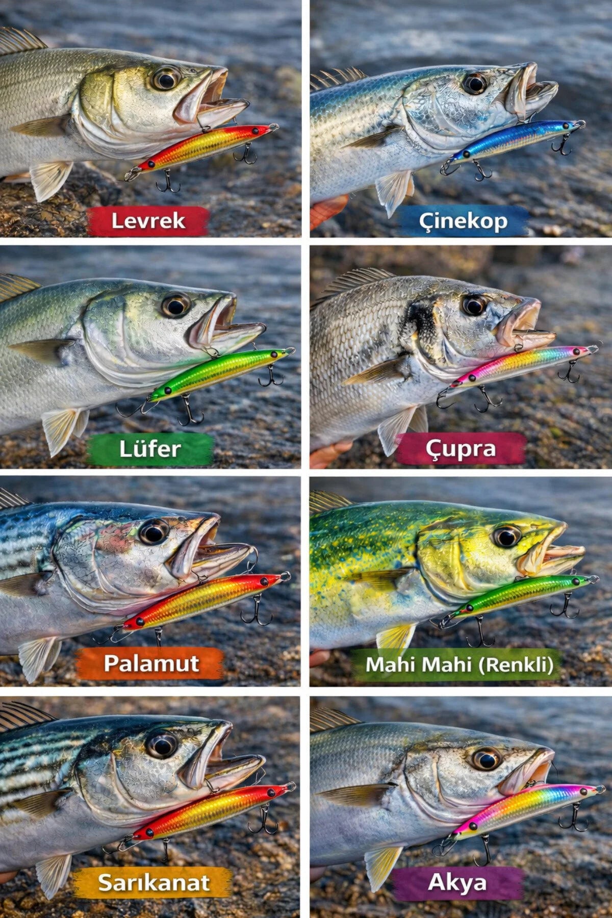 Rapala - Suni Balık Yemi - Minnow - 10 cm 9 gr - 10'lu Paket - Yapay Balık Yemi - Kutu Hediyeli
