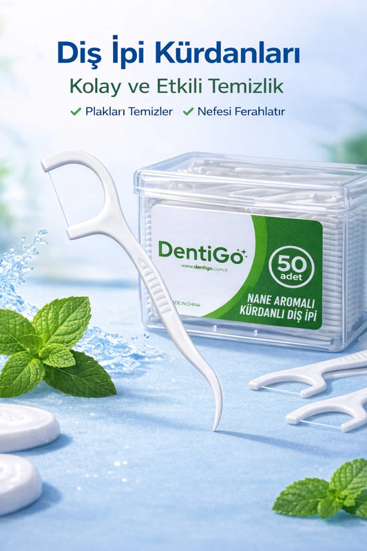 Kürdanlı Diş İpi (Nane Aromalı) - 50’li Paket