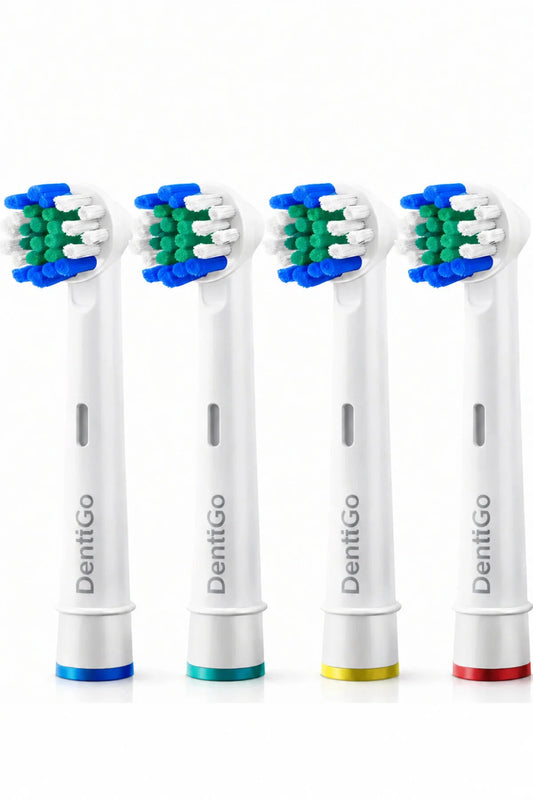 Diş Fırçası Başlığı - OralB | Braun Uyumlu - Yuvarlak - 4'lü Paket