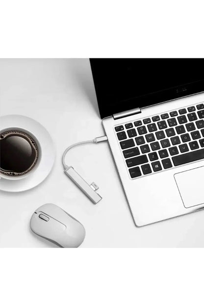 USB Çoklayıcı - Type C - 4 Port | Klavye Mouse Uyumlu | USB Hub