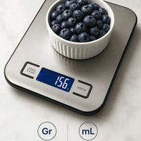 Hassas Mutfak Terazisi - Paslanmaz Çelik - 5kg Kapasite